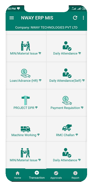 ERP Mobile Application