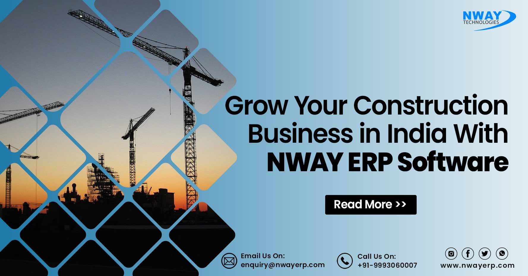 Grow your Construction Business in India with NWAY ERP Software