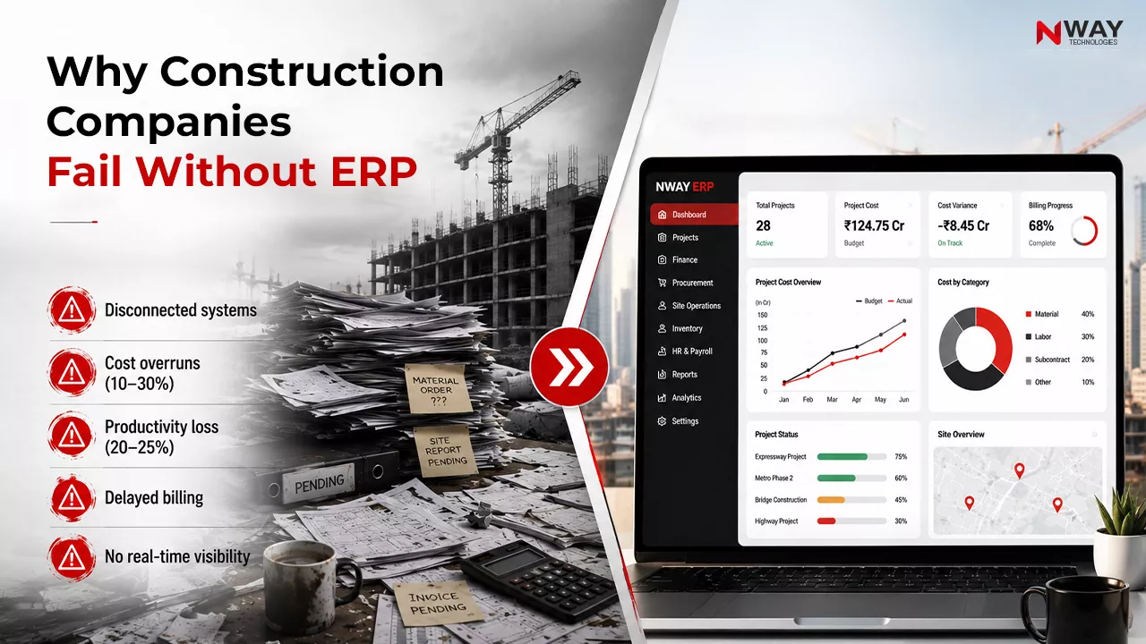 Why Construction Companies Fail Without ERP