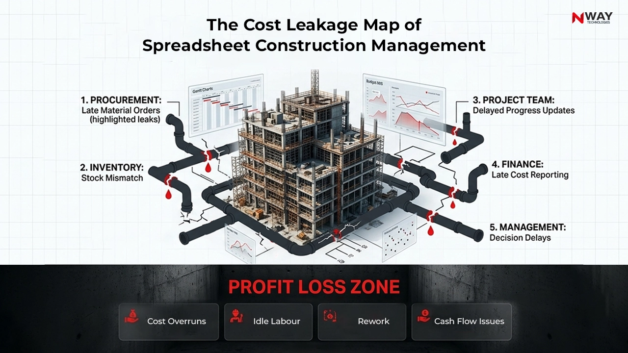 The Cost Leakage Map of Spreadsheet Construction Management